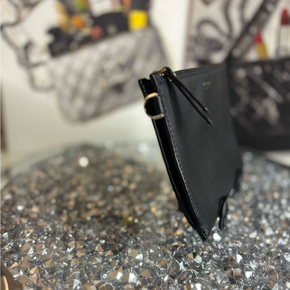 kate spade black leather wristlet pouch - Picture 5 of 10